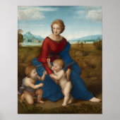 Raphael - Madonna in de weide Poster (Voorkant)