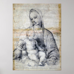 Raphael - Madonna van het Pomegranaat 1504 Poster