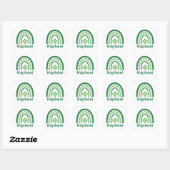 Raphael Naam Clover Boho Rainbow Vierkante Sticker (Vel)