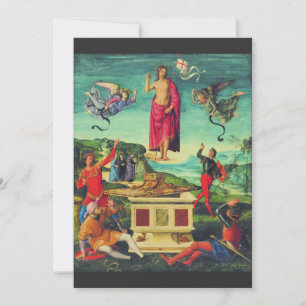 Raphael Opstandinging van Jezus Christus Kunst Bedankkaart