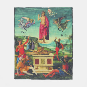 Raphael Opstandinging van Jezus Christus Kunst Fleece Deken