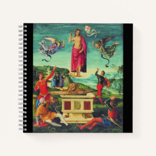 Raphael Opstandinging van Jezus Christus Kunst Notitieboek