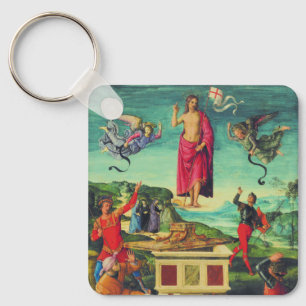 Raphael Opstandinging van Jezus Christus Kunst Sleutelhanger