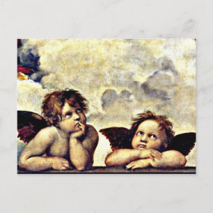 Raphael: Putti, Detail from the Sistine Madonna Briefkaart