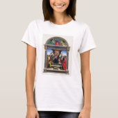 Raphael Raffaello Madonna en Child Enthroned T-shirt (Voorkant)