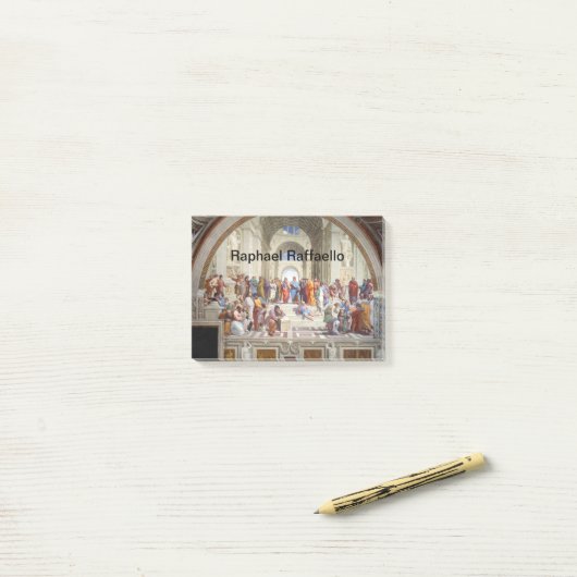Raphael Raffaello School of Athens Post-it® Notes (Op bureau)