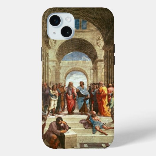 Raphael - School of Athene, beroemd schilderij Case-Mate iPhone Case (Achterkant)
