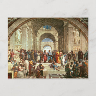 Raphael - School of Athene Briefkaart