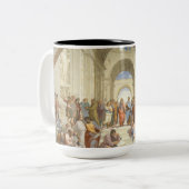 Raphael - School of Athene Tweekleurige Koffiemok (Voorkant links)