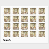 Raphael - School of Athene Vierkante Sticker (Vel)