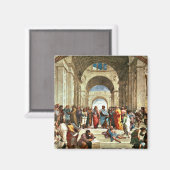 Raphael: School van Athene schilderij Magneet (Voorkant / Achterkant)