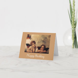 Raphael, Sistine Cherub, Happy Birthday Kaart