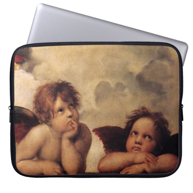 Raphael, Sistine Cherub Laptop Sleeve (Voorkant)