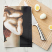 Raphael Sistine Madonnas Cherub Versie 2 Theedoek (Quarter Fold)