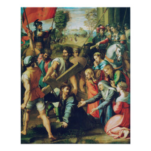 Raphael Spasimo Christ Valt Onder Kruis Kunst Perfect Poster