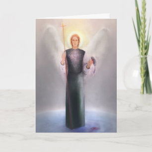 Raphael van heilige met gedicht en Heilige Schrift Kaart