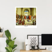 Raphaëls 'De School of Athene' Detail ongeveer 151 Poster (Thuiskantoor)