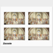 Raphael's De School van Athene Rechthoekige Sticker (Vel)