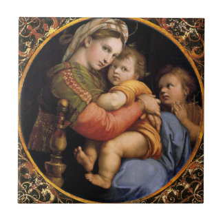 Raphaëls Madonna della sedia Decoratieve Tegel Tegeltje