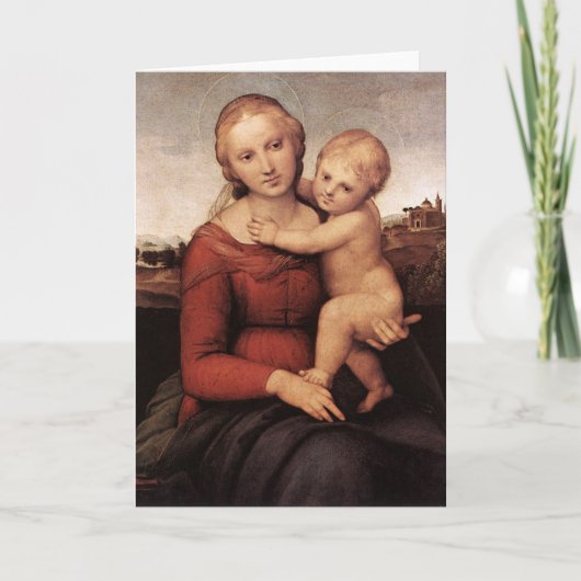 Raphael's mooie Madonna Feestdagen Kaart (Voorkant)