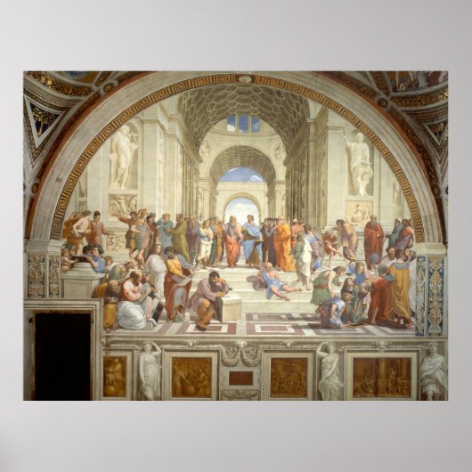 Raphael's School of Athens - Art Poster (Voorkant)