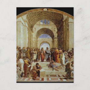 Raphaëls "School of Athens" (circa 1511) Briefkaart