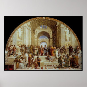 Raphaëls "School of Athens" (circa 1511) Poster