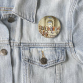 Raphaël's School of Athens Ronde Button 5,7 Cm (In situ)