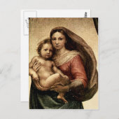 Raphaëls "Sistine Madonna" Detail (circa 1513) Briefkaart (Voorkant / Achterkant)