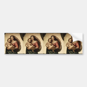 Raphaëls "Sistine Madonna" Detail (circa 1513) Bumpersticker
