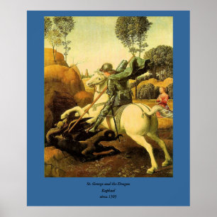 Raphaëls "St. George en de Draak" (ongeveer 1505) Poster