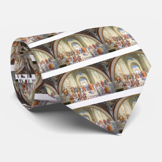 Raphaelschool in Athene (Plato en Aristoteles) Stropdas (Opgerold)