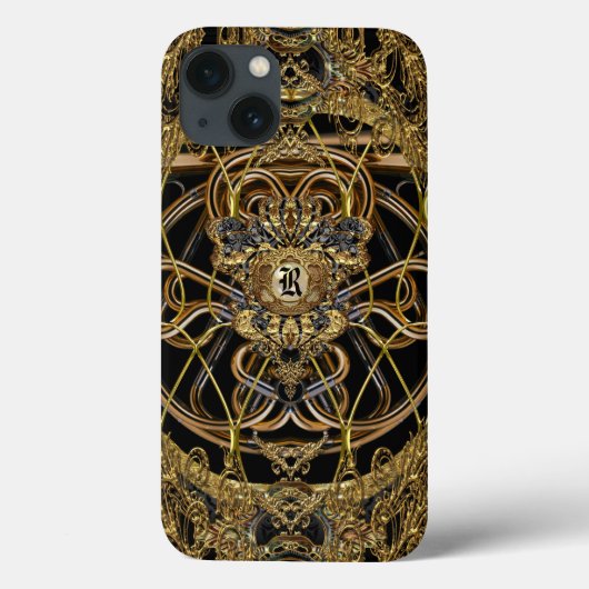 Raphconstance Elegant 6/6s Barok Chic Monogram Case-Mate iPhone Case (Achterkant)