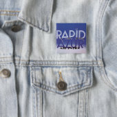 Rapid Azur Vierkante Button 5,1 Cm (In situ)