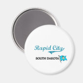 Rapid City South Dakota City Classic Magneet (Voorkant / Achterkant)