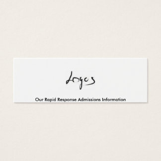 Rapid Response Admissions Information Kaart