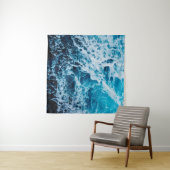 Rapid sea while sailing ship. Dramatic and picture Wandkleed (In Situ (horizontaal))