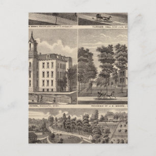 Rapidan Mills and Residenties in Rapidan, Minnesot Briefkaart