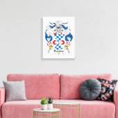 Raposo Family Crest Canvas Afdruk (Insitu (Woonkamer))