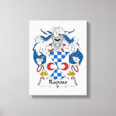 Raposo Family Crest Canvas Afdruk (Voorkant)