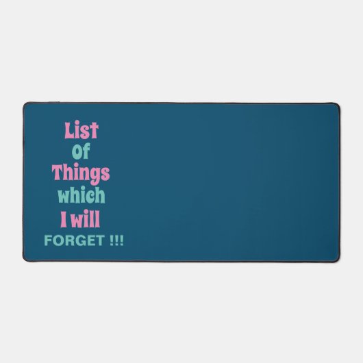 Rappel amusant pour les gens oublieux (Recto)