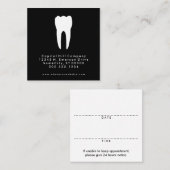 rappel carré de rendez-vous de dentiste (Devant / Derrière)