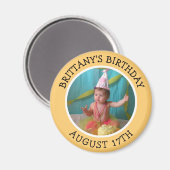 Rappel d'anniversaire Magnet photo personnalisé (Recto/Verso)