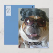 Rappel de carte postale Bulldog anglais (Devant / Derrière)