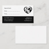 Rappel de rendez-vous à la clinique vétérinaire (Devant / Derrière)