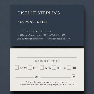Rappel de rendez-vous au cabinet d'acupuncture