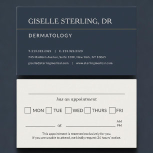 Rappel de rendez-vous au cabinet de dermatologie
