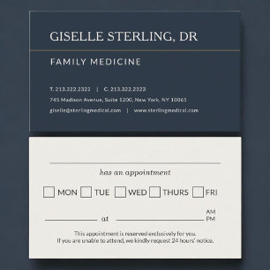 Rappel de rendez-vous au cabinet de médecin de fam