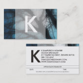 rappel de rendez-vous au monogramme brouillé (Devant / Derrière)