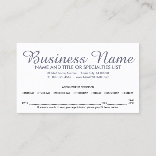 rappel de rendez-vous avec vague (Dos)